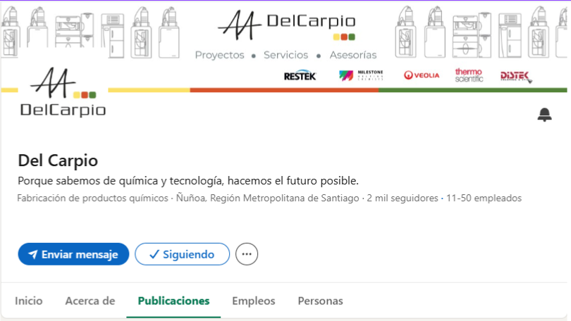 Perfil de DelCarpio en LinkedIn